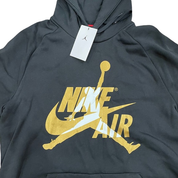 Air Jordan Jumpman Gold Black Hoodie - Picture 2 of 3